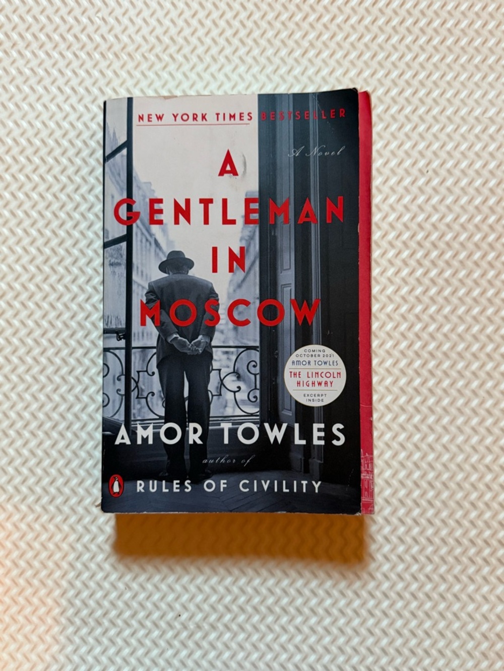 "A Gentleman in Moscow" – Black & Red Paperback - Picture 3 of 5